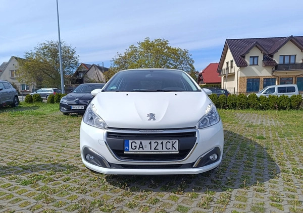 Peugeot 208 cena 38000 przebieg: 49250, rok produkcji 2017 z Gdynia małe 326